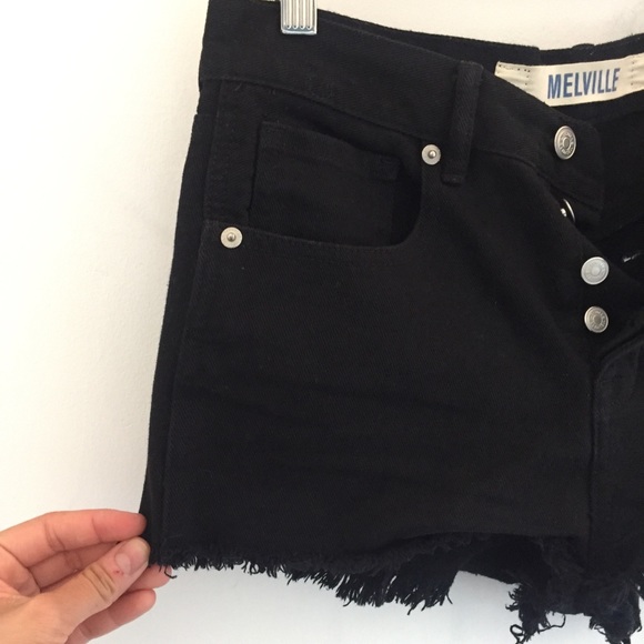 Brandy Melville Button Fly Cotton Shorts Sz 26 - Picture 6 of 7